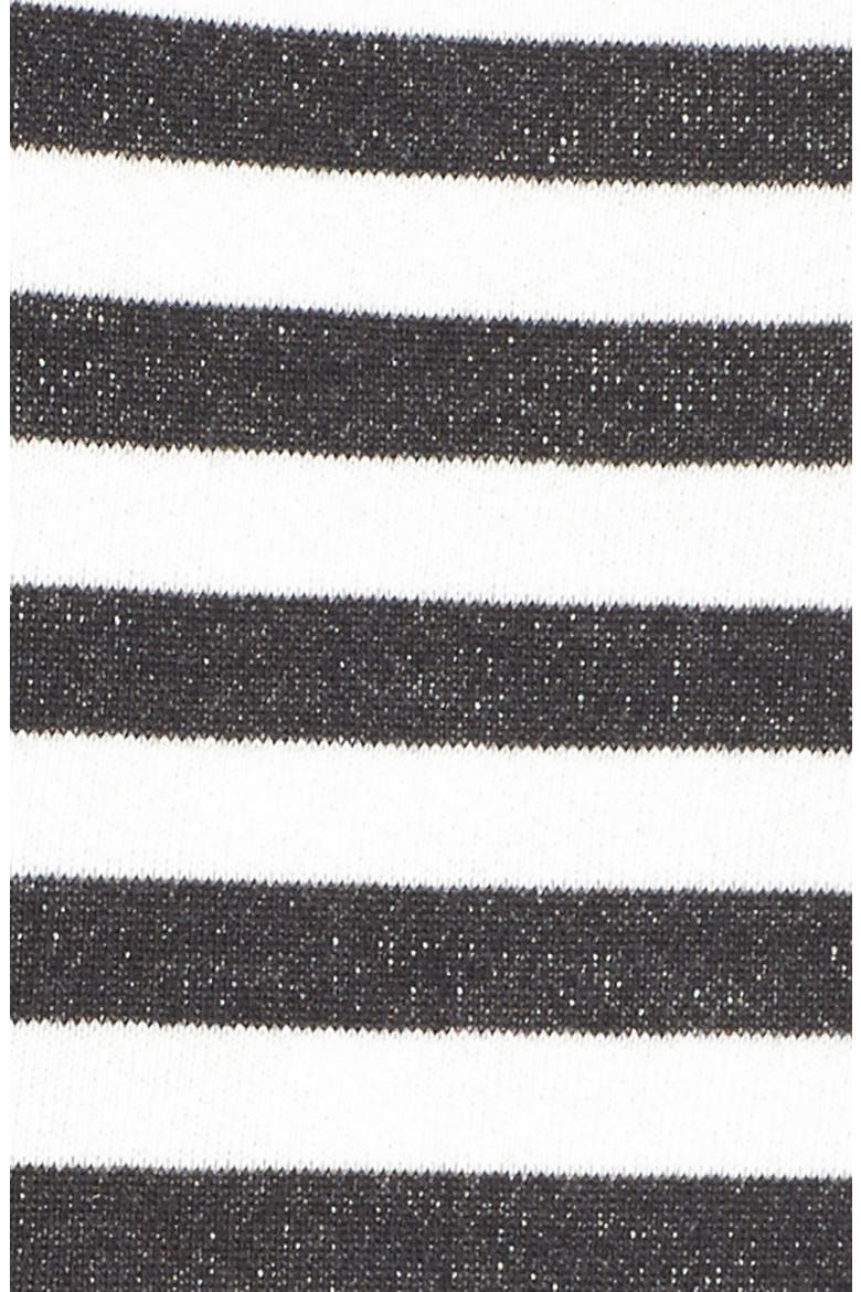 Gibson Tie Sleeve Sweatshirt, Alternate, color, BLACK/ WHITE STRIPE