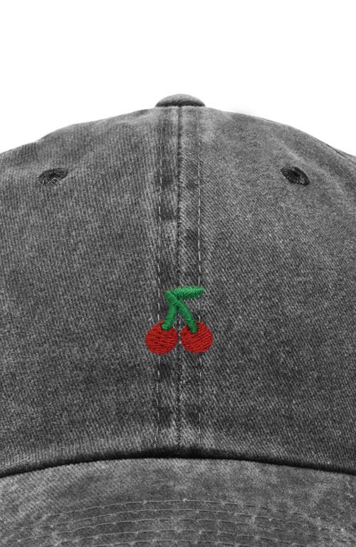Dalix Lil Cherry Dad Cap In Black