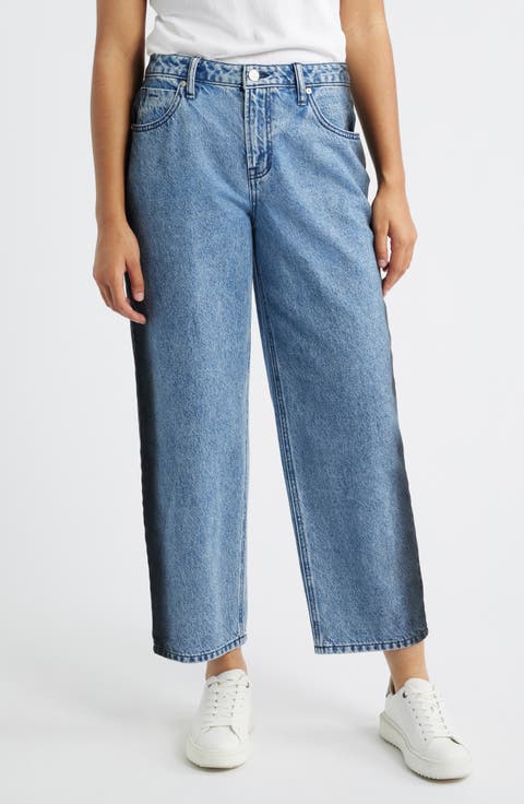 High Waist Crescent Leg Jeans