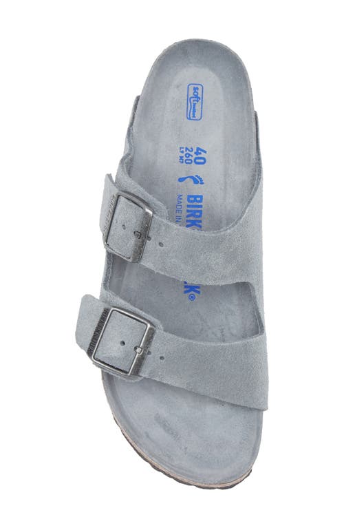 Birkenstock Arizona Soft Footbed Slide Sandal In Gray