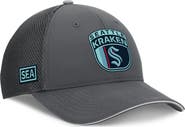 FANATICS Men's Fanatics Gray Seattle Kraken Authentic Pro Home Ice Trucker Adjustable Hat