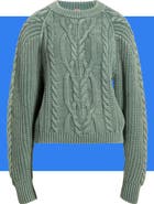 Free People Frankie Cable Cotton Sweater