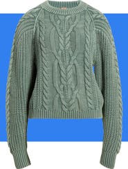 Free People Frankie Cable Cotton Sweater