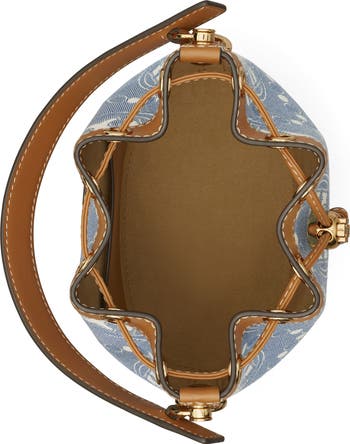 Tory Burch T Monogram Denim Bucket Bag | Nordstrom