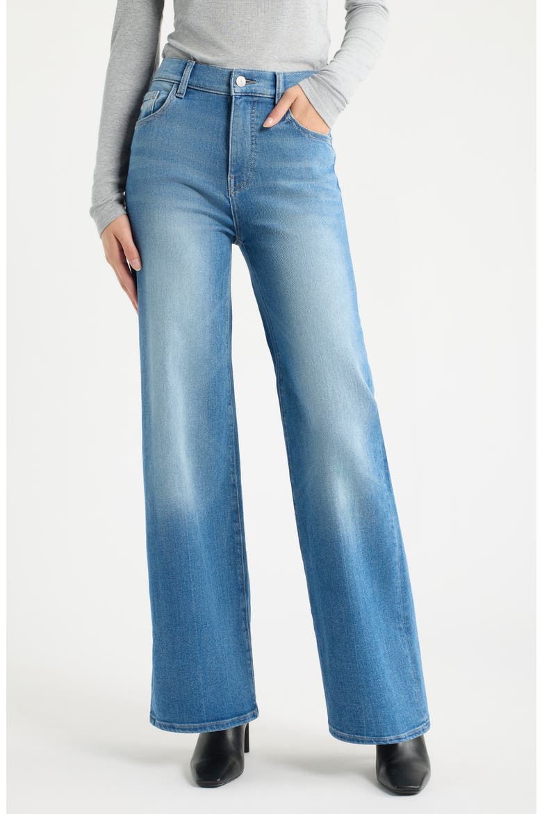 The Californian High Waist Slim Wide Leg Jeans, Main, color, IN THE STUDIO