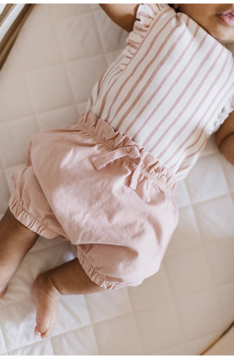 Pehr Ruffle Organic Cotton Bodysuit, Alternate, color, 