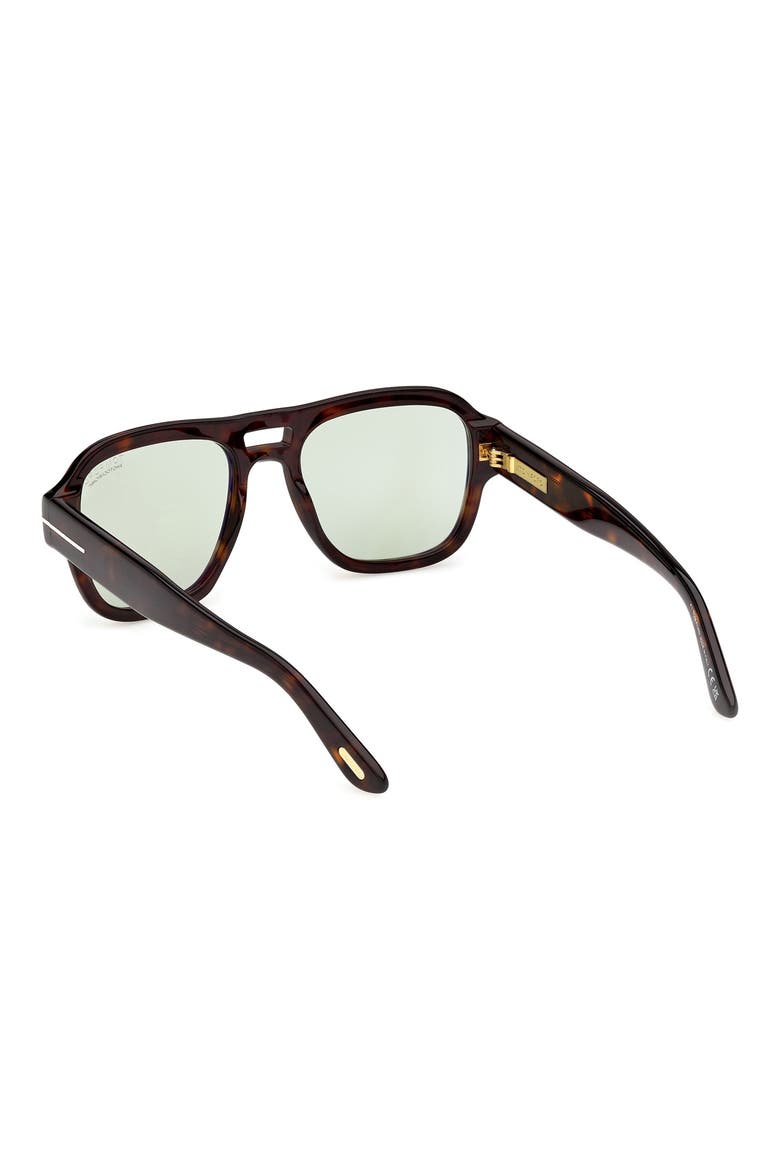 Mason-02 54mm Photochromic Square Navigator Sunglasses, Alternate, color, DARK HAVANA ROSE GOLD/ GREEN