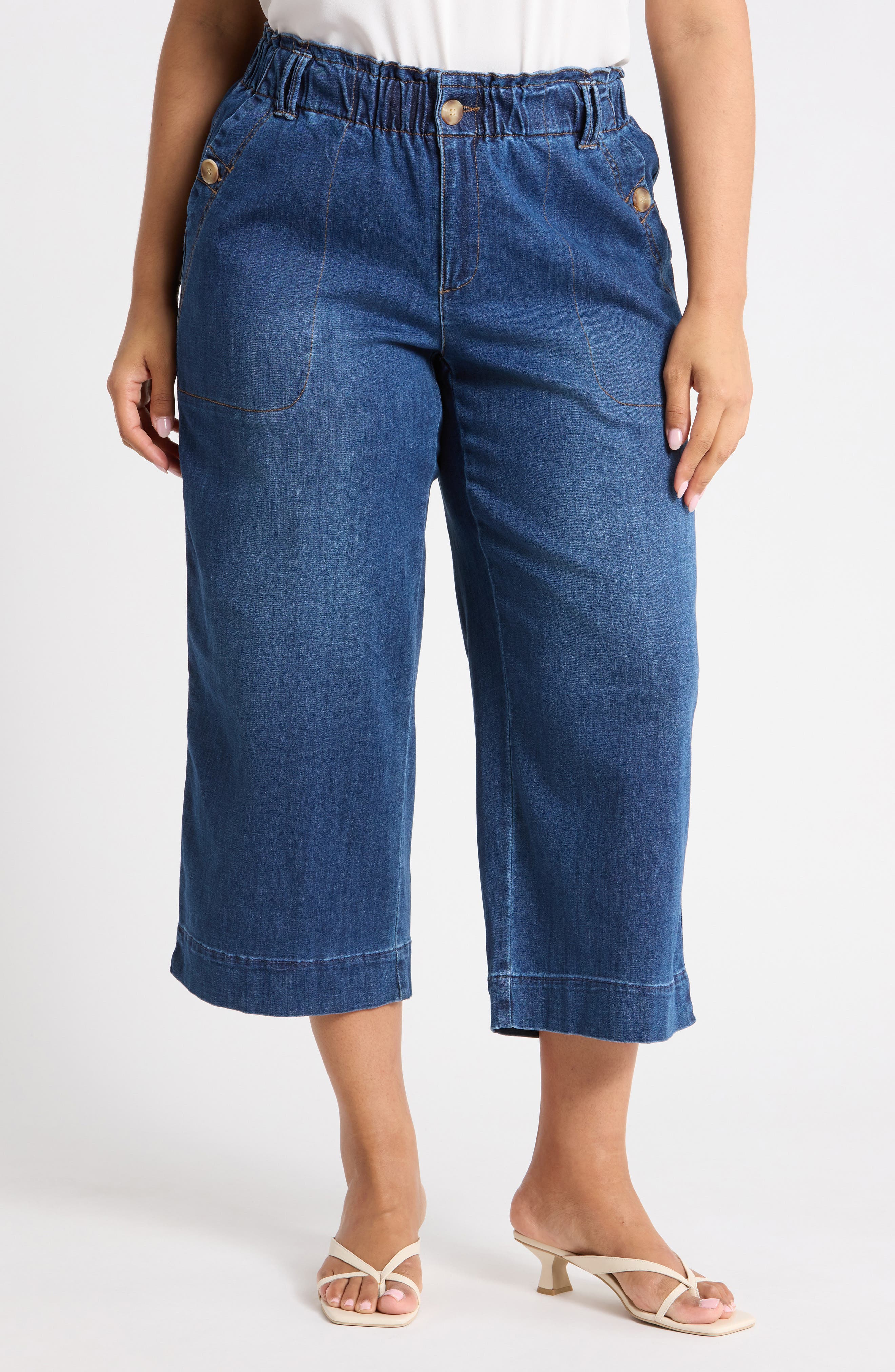 Wide Leg Crop Jeans