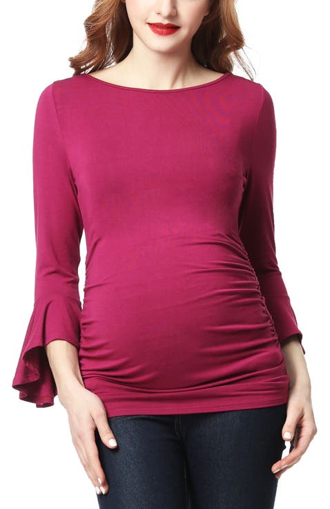 Andrea Maternity Ruched Top