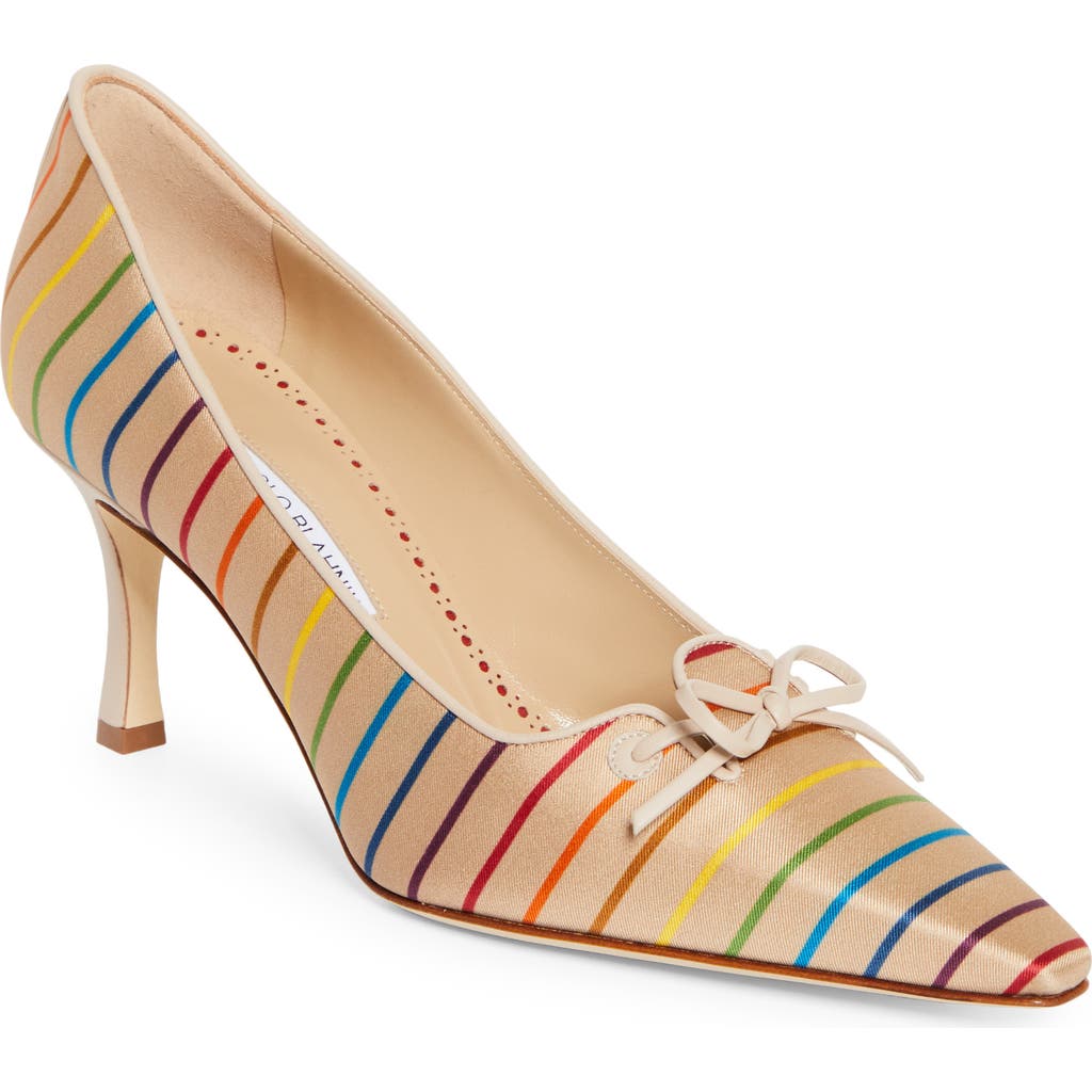 MANOLO BLAHNIK MANOLO BLAHNIK ZAMAN STRIPE PUMP