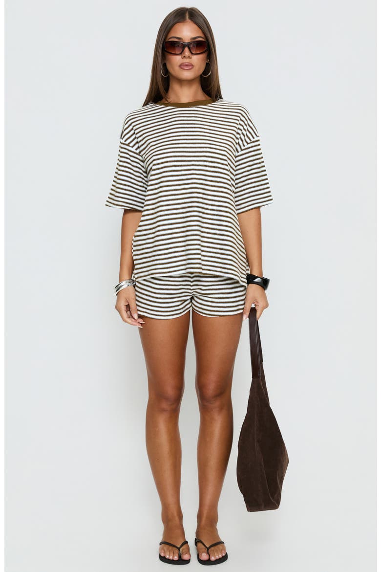 Selvina Oversized Terry T-Shirt, Alternate, color, MULTI STRIPE