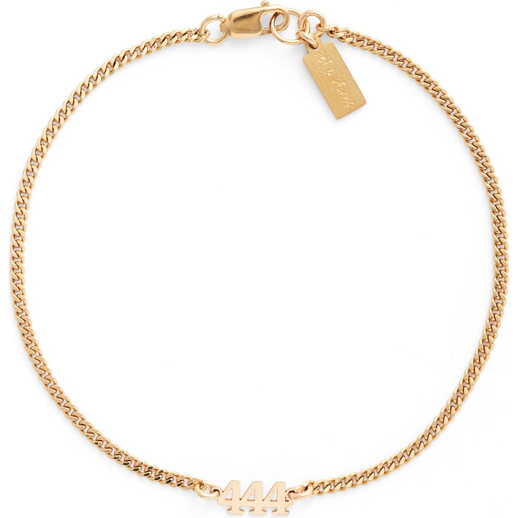Set & Stones Angel Numbers Bracelet In Gold