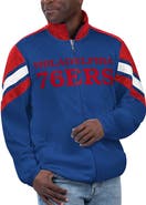 G-III SPORTS BY CARL BANKS Men's G-III Sports by Carl Banks Royal Philadelphia 76ers Game Ball Full-Zip Track Jacket