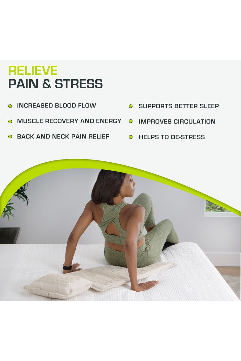 Ki Acupressure Mat and Pillow Set, Alternate, color, Sand Dunes