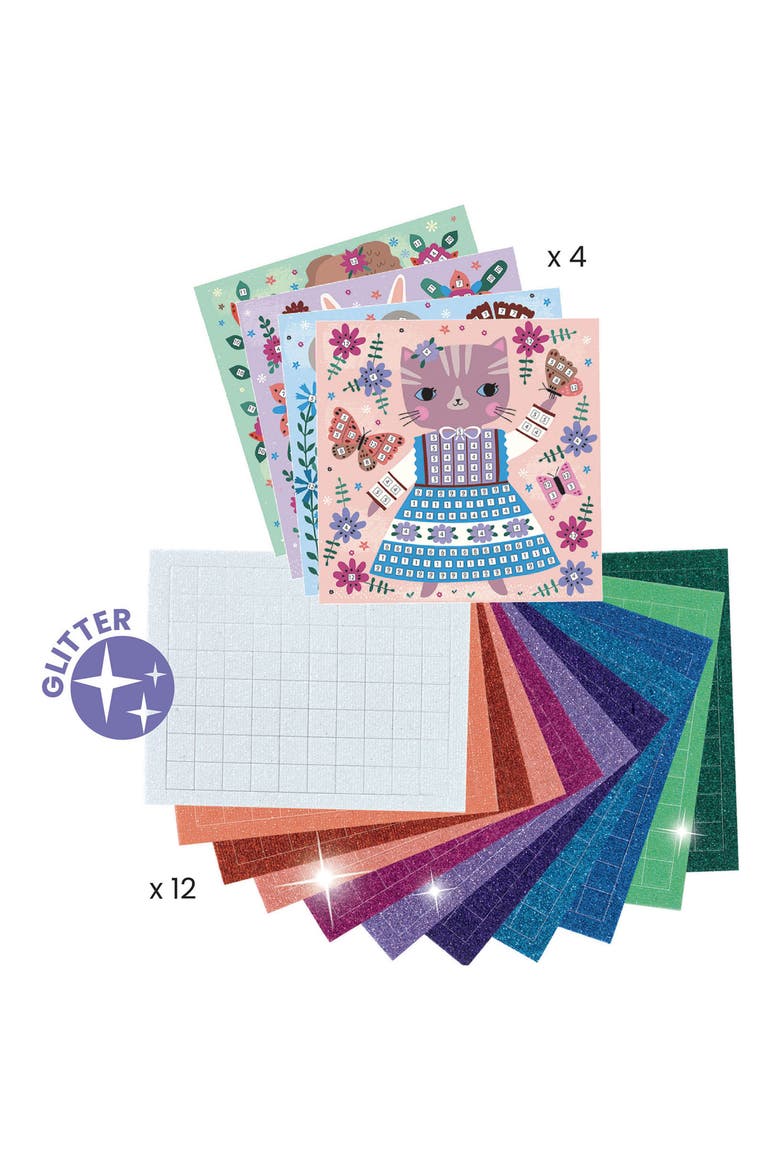 Kids' Lovely Pets Mosaic Art Kit, Alternate, color, MULTI
