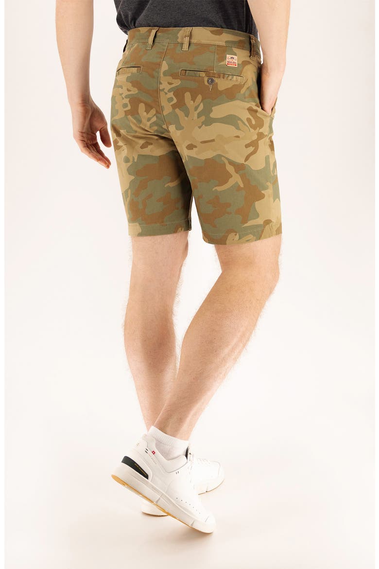 Camo Print 9-Inch Performance Stretch Chino Shorts, Alternate, color, DUSTY CAMO