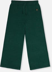 Deux par Deux Knitted Drawstring Waist Wide Leg Flare Pants