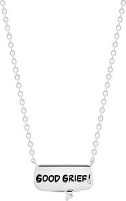Crislu x Peanuts® GOOD GRIEF! Thought Bubble Pendant Necklace