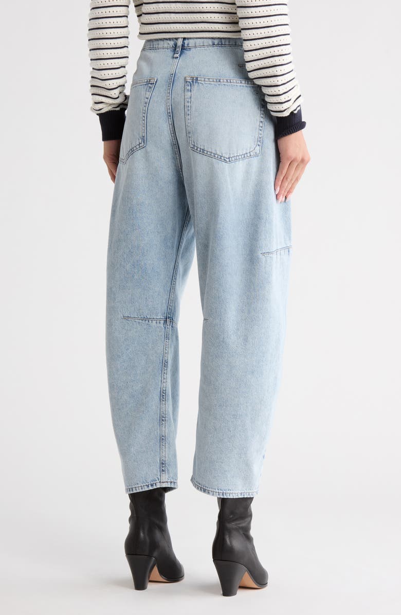 rag & bone Chase Super High Waist Crop Barrel Jeans, Alternate, color, Oconee