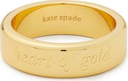 Kate Spade New York engraved ring