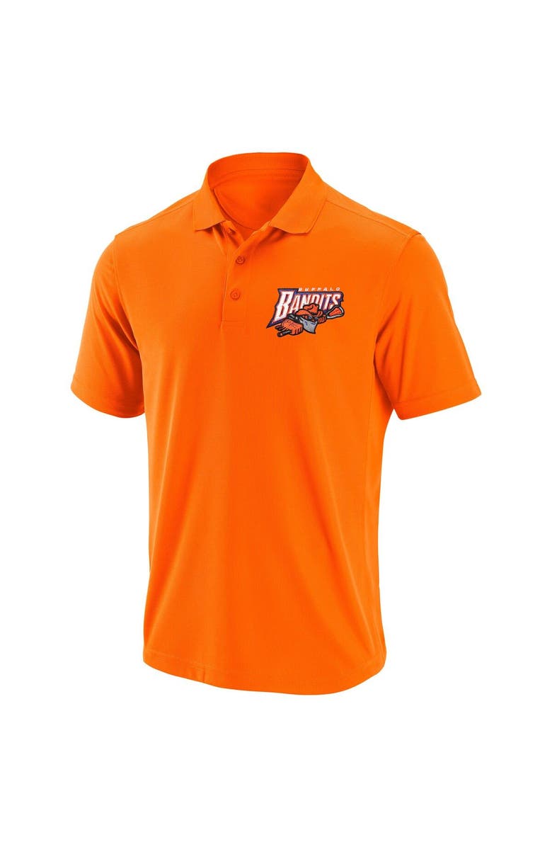 ADPRO Sports Men's Orange Buffalo Bandits Primary Logo Polo, Alternate, color, Orange