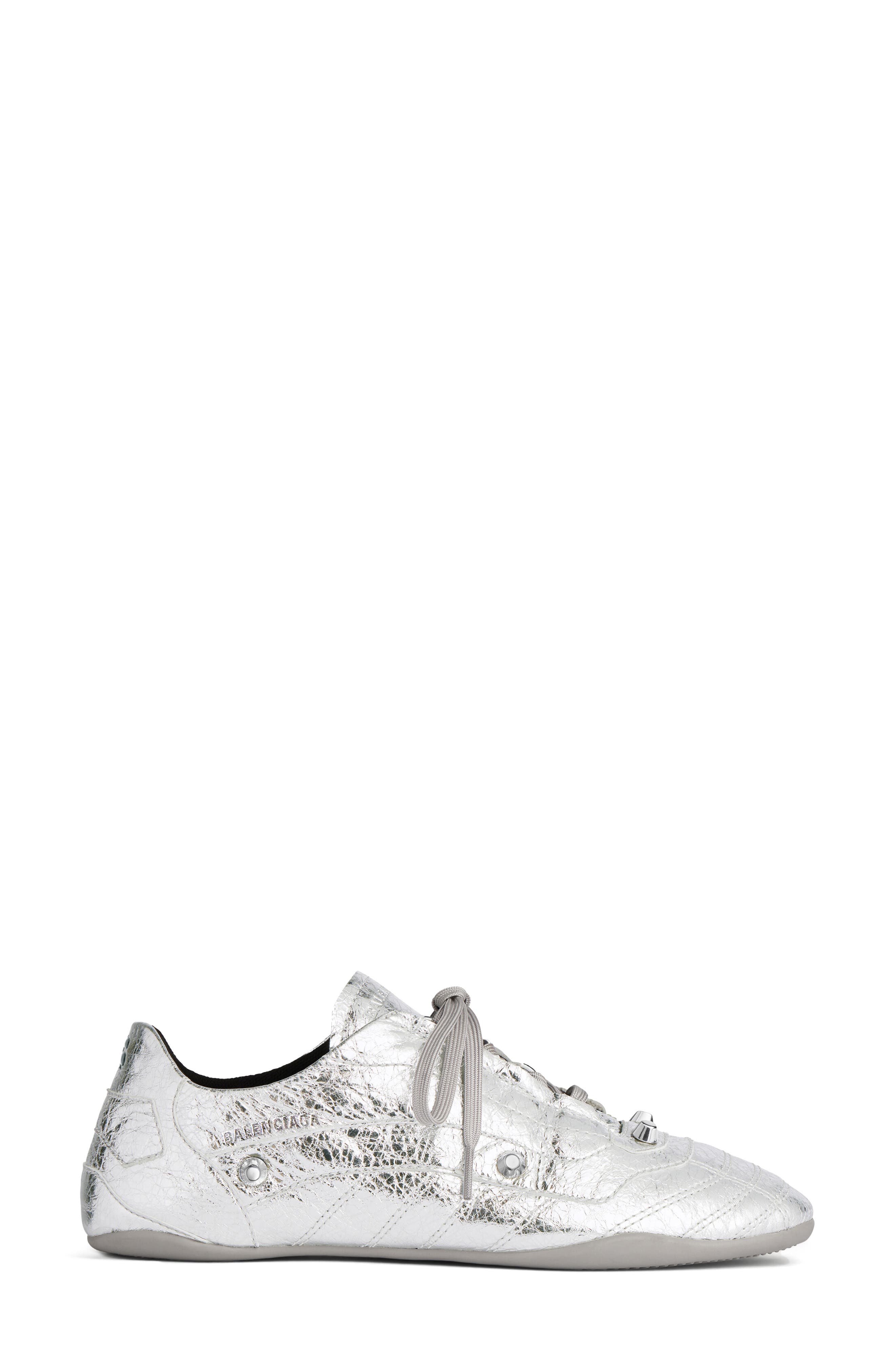 Balenciaga Zen City Metallic Sneaker, Alternate, color, Silver/ Silver