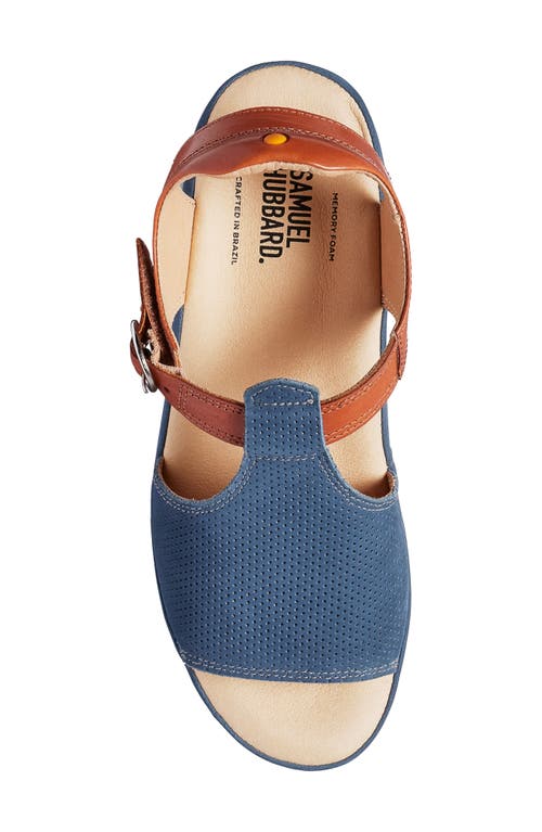 Samuel Hubbard Portola Sandal In Blue Nubuck