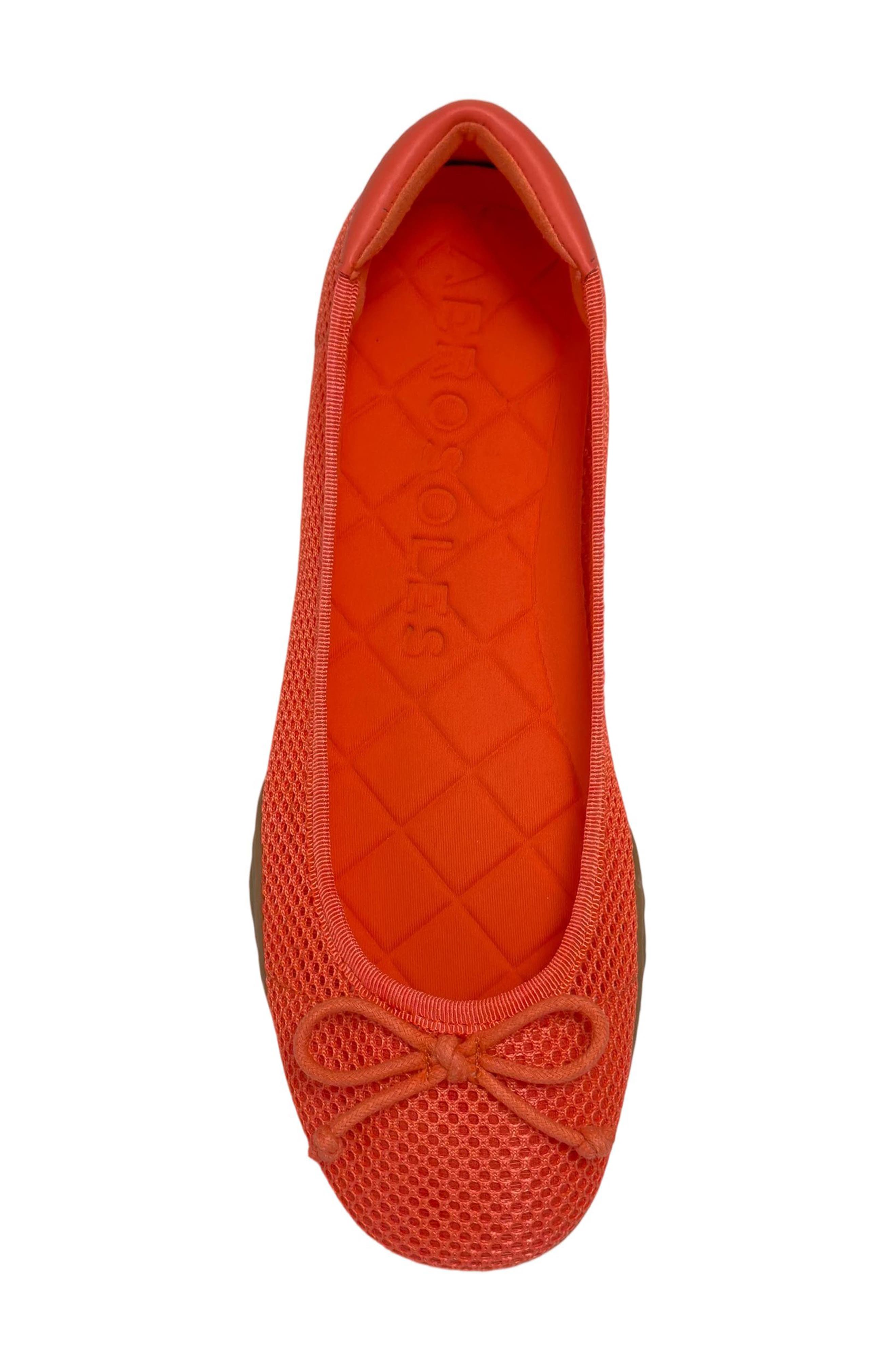 Onyx Mesh Ballet Flat, Alternate, color, ORANGE