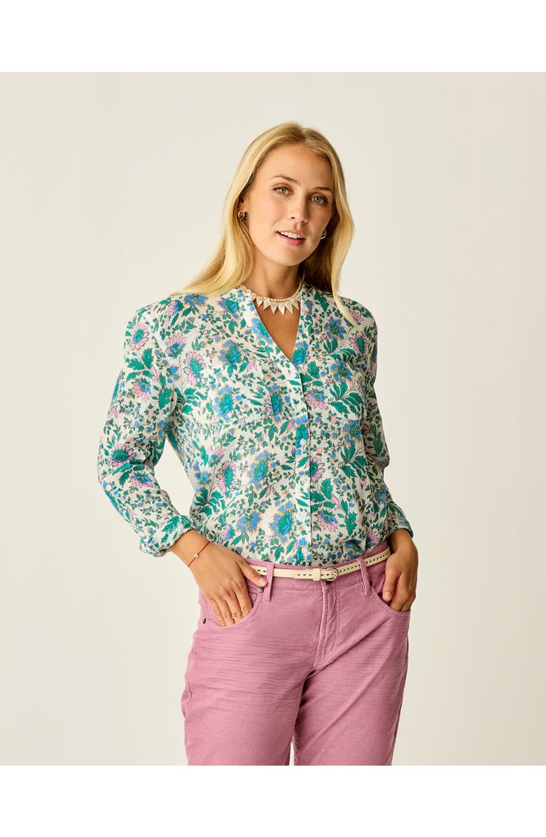 Carve Designs Dylan Gauze Tunic, Main, color, Cloud Multifloral