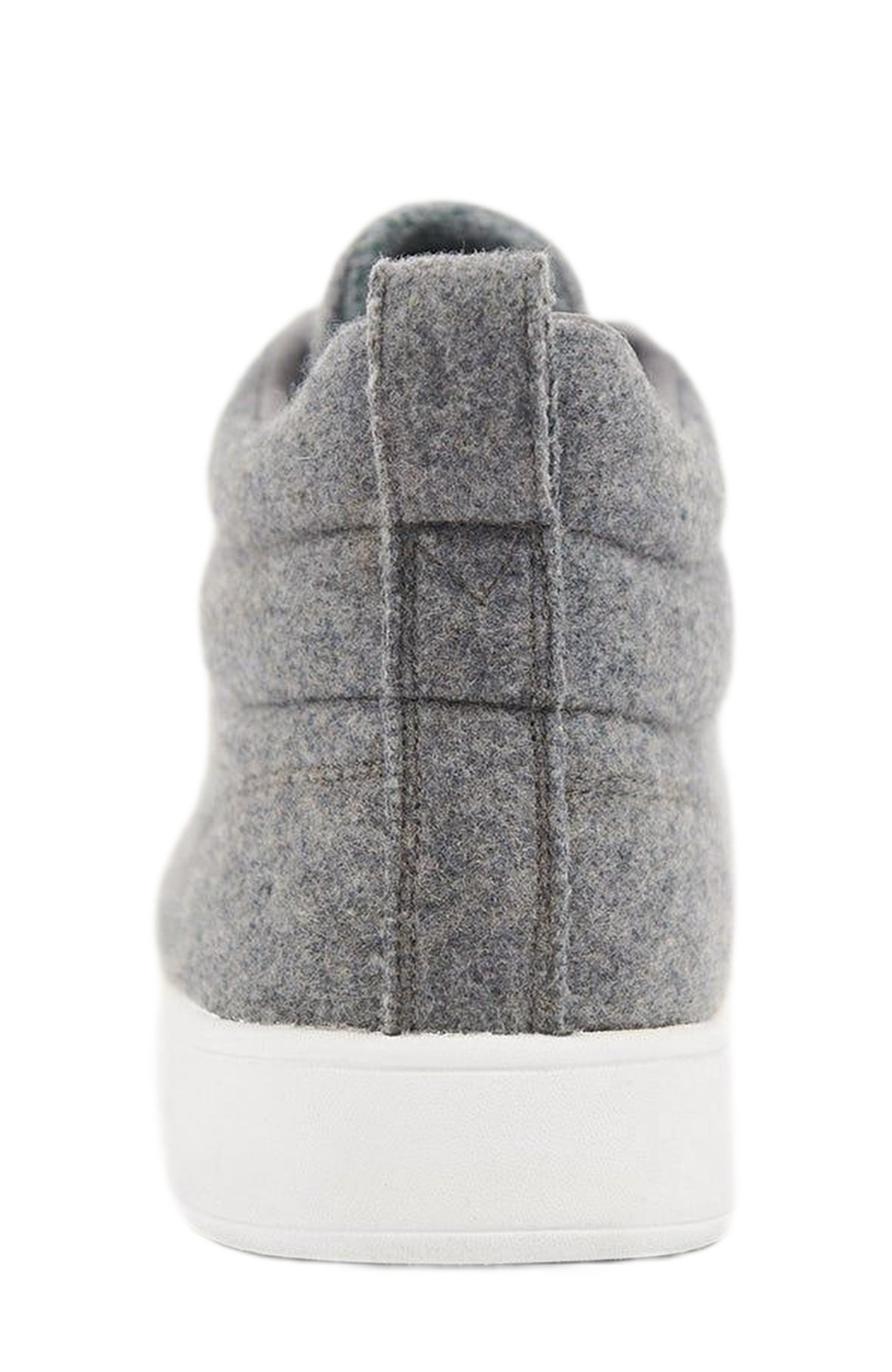 Cashmere High-Top Sneakers, Alternate, color, stone gray