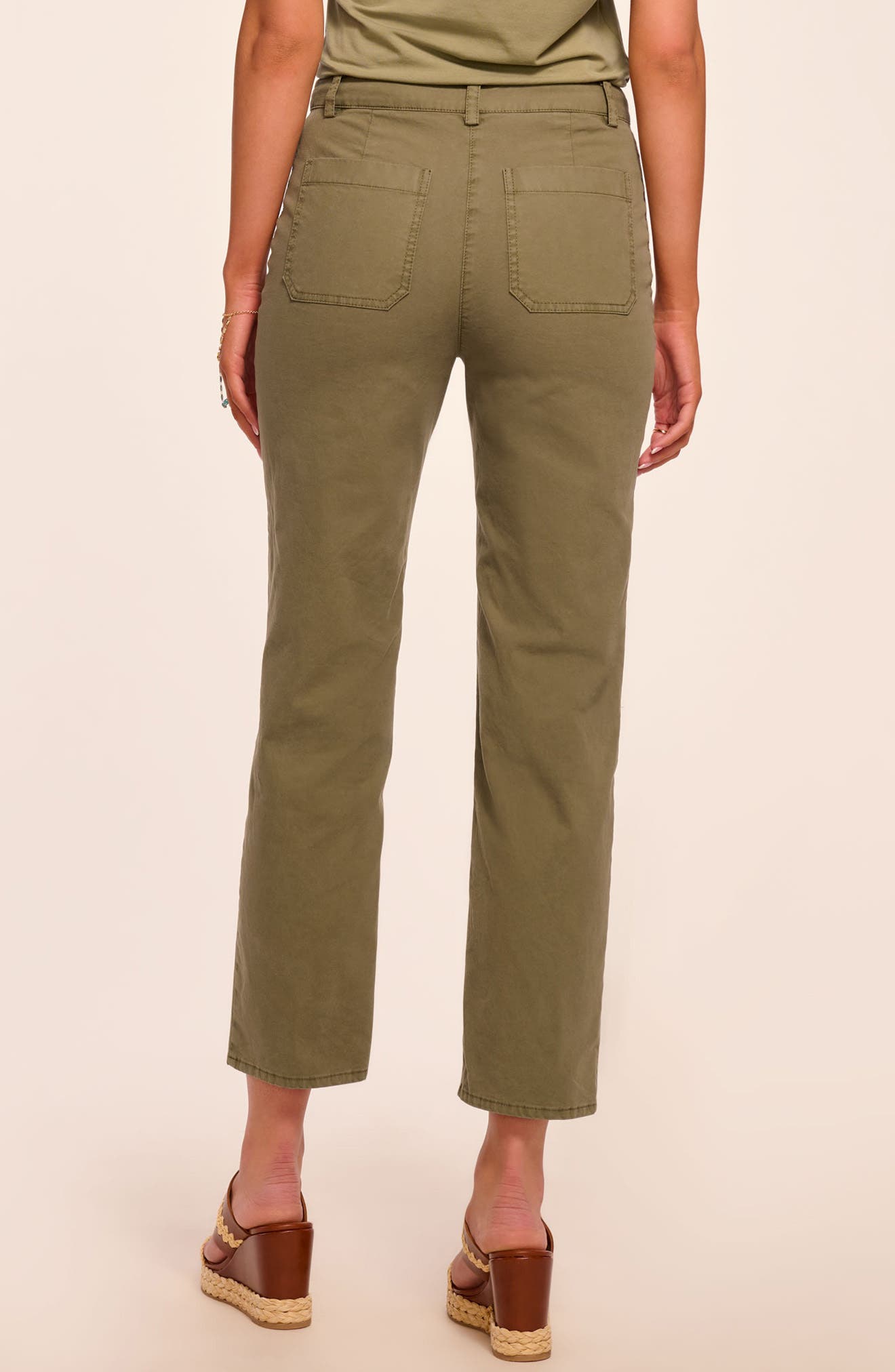 Emmy Stretch Cotton Twill Ankle Pants - image 2
