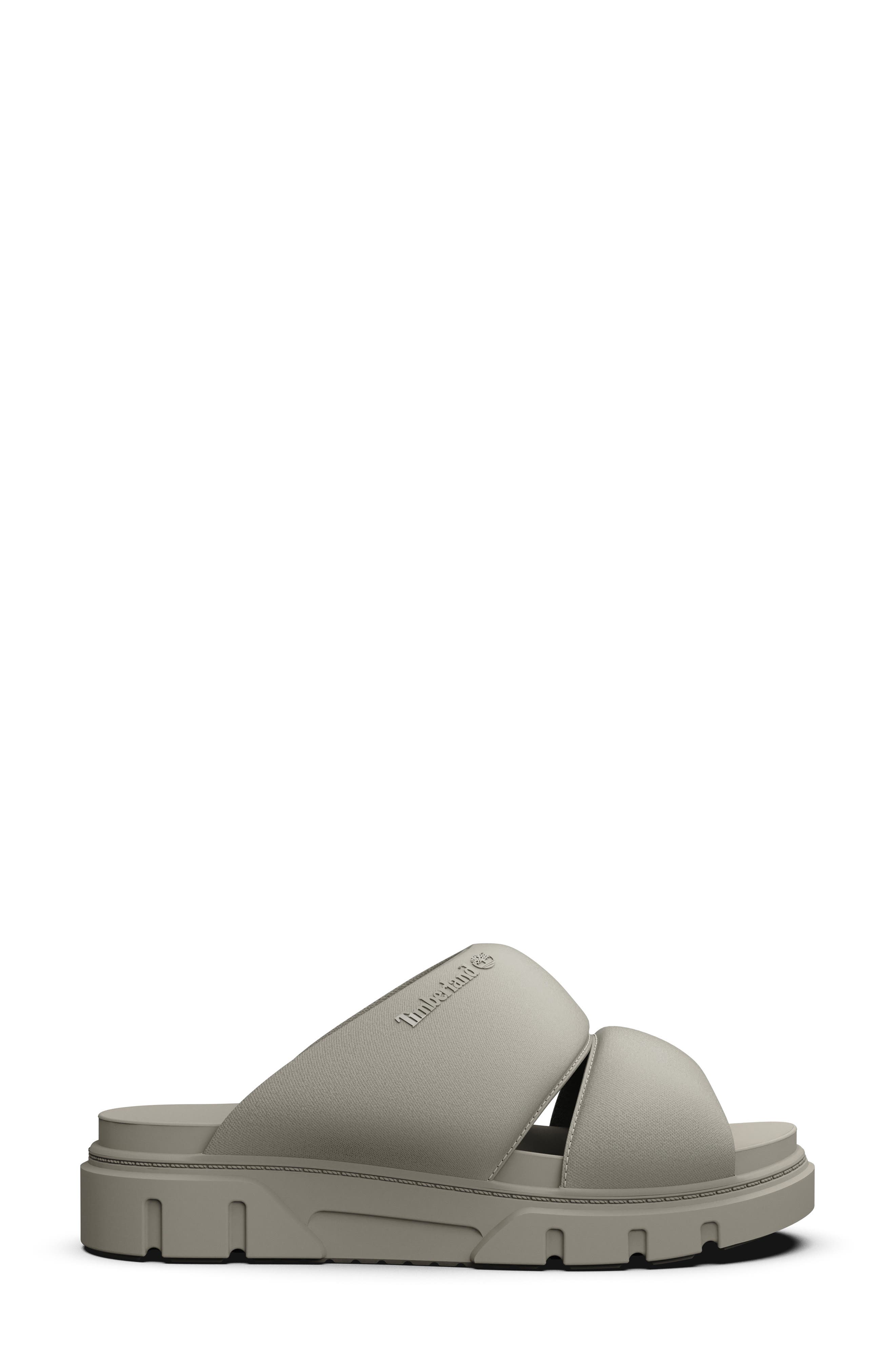 Timberland Greyfield Slide Sandal, Alternate, color, Light Taupe Knit