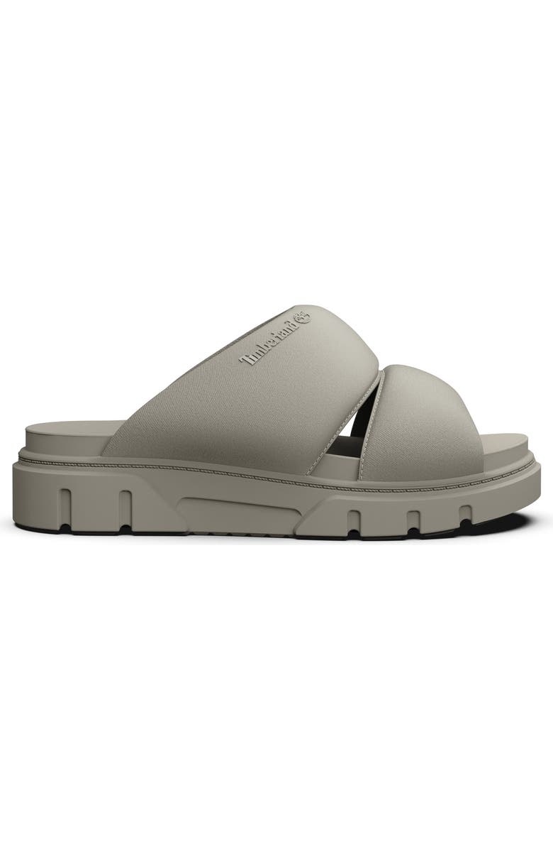 Timberland Greyfield Slide Sandal, Alternate, color, Light Taupe Knit