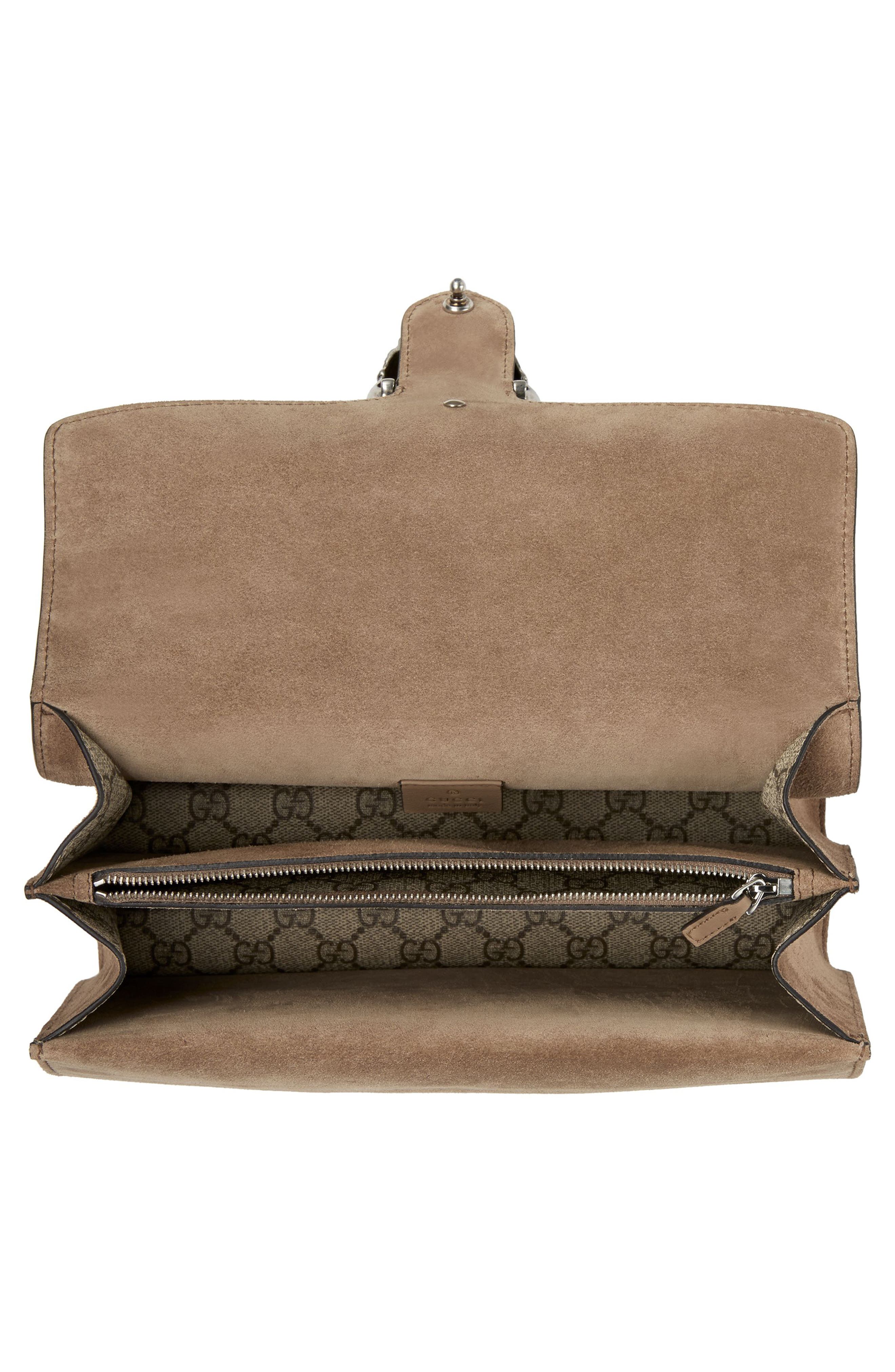Small Canvas & Suede Shoulder Bag, Alternate, color, BEIGE EBONY/TAUPE