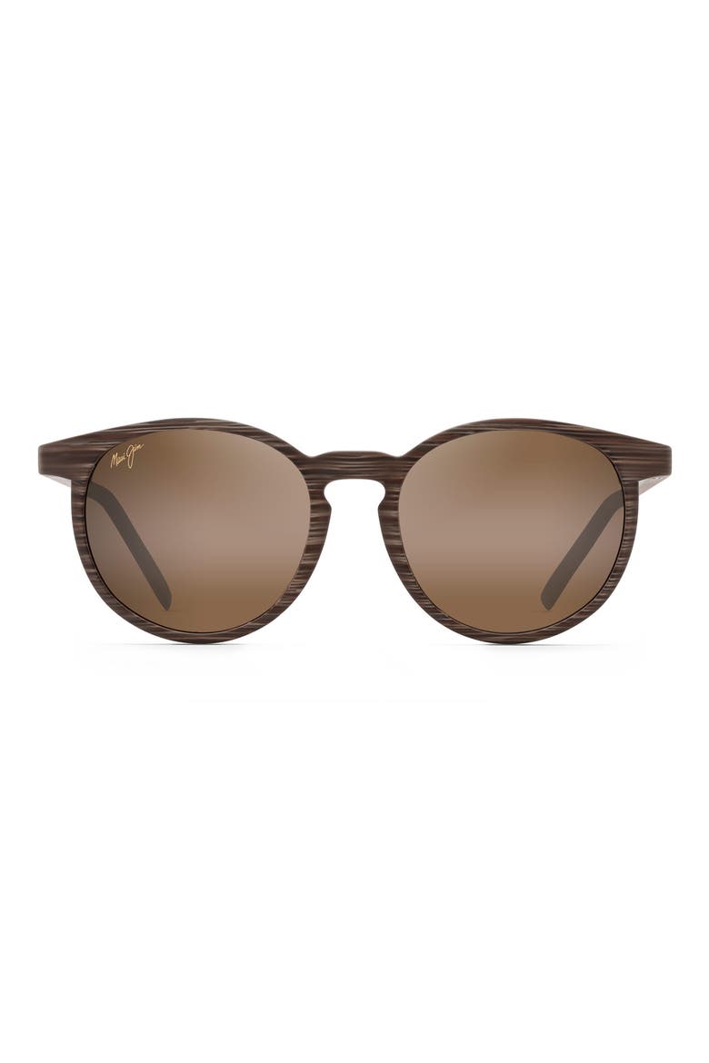 Kiawe 53mm Polarized Square Sunglasses, Main, color, BROWN STRIPE/BRONZE GRADIENT