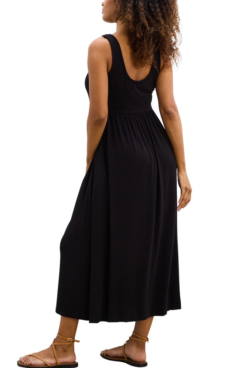 The Softest Rib Nursing Tank Dress, Alternate, color, Black