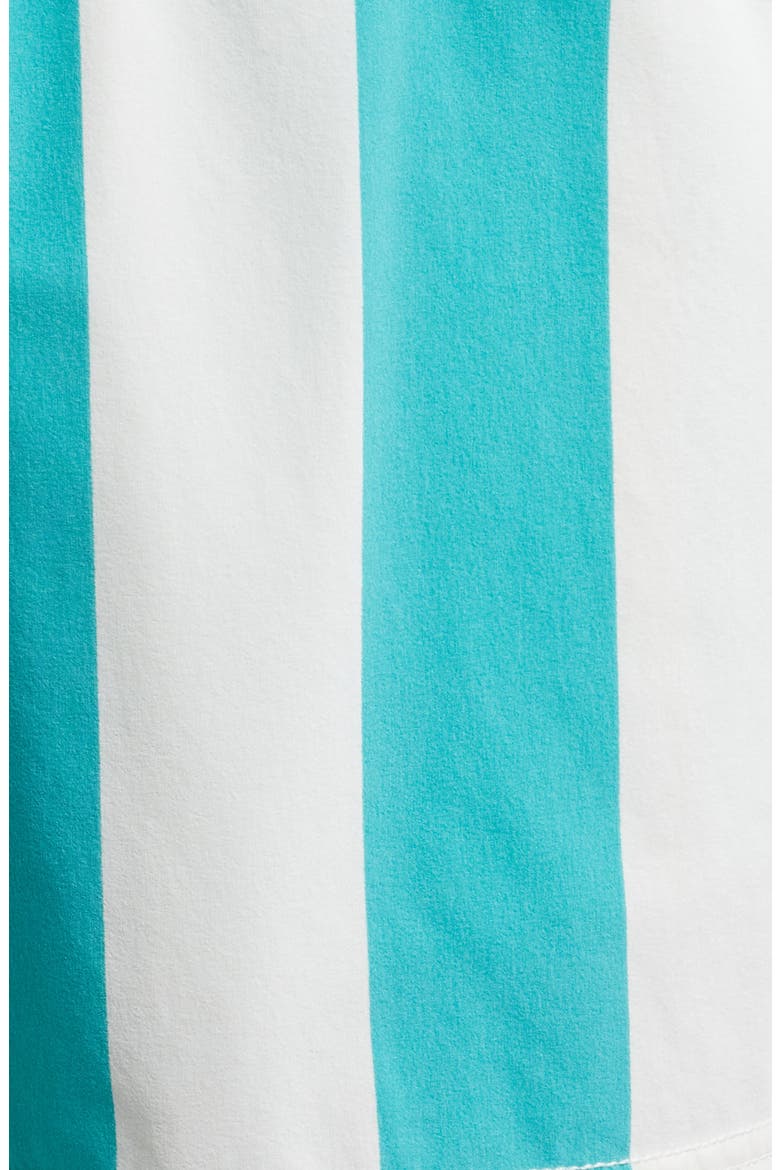 The Bungalow Water Repellent Swim Trunks, Alternate, color, CABANA STRIPE