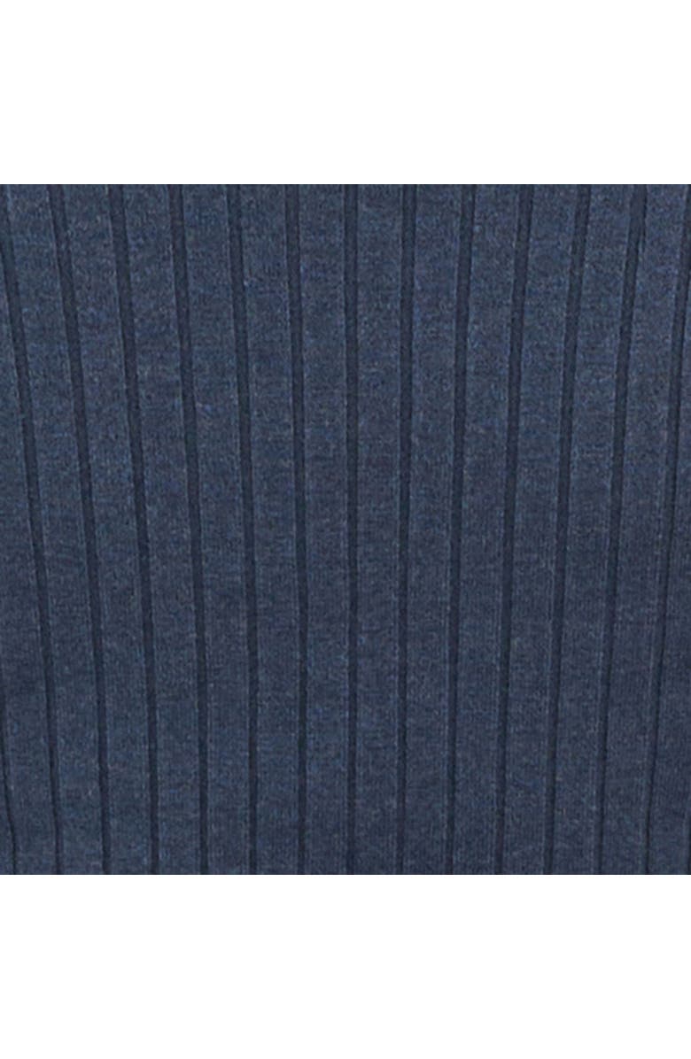 Ripe Maternity Nella Rib Nursing Dress, Alternate, color, Denim Marle