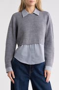 Cinq à Sept Amadea Wool Blend Prestyled Pullover Sweater