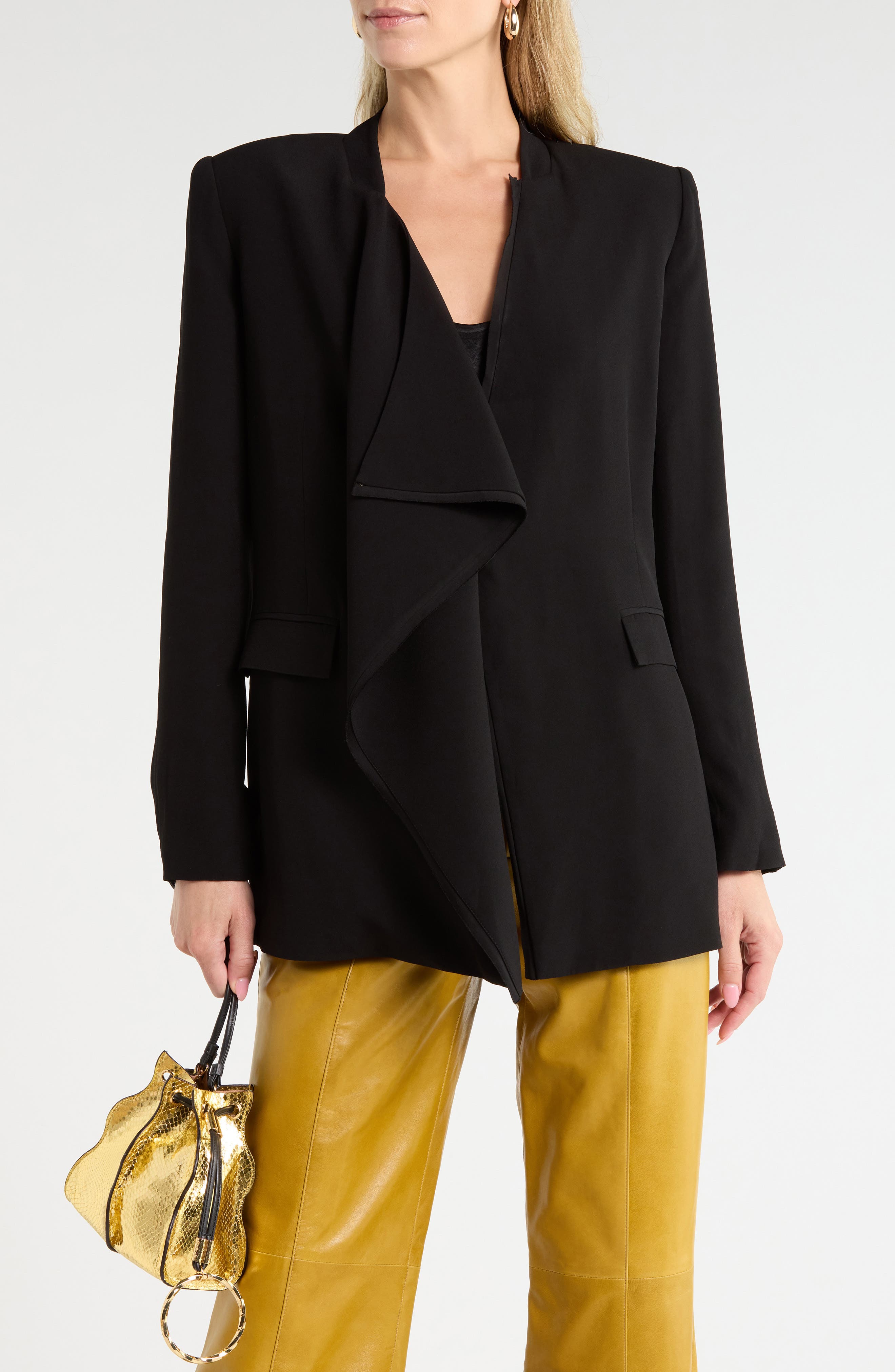 Elea Draped Front Blazer