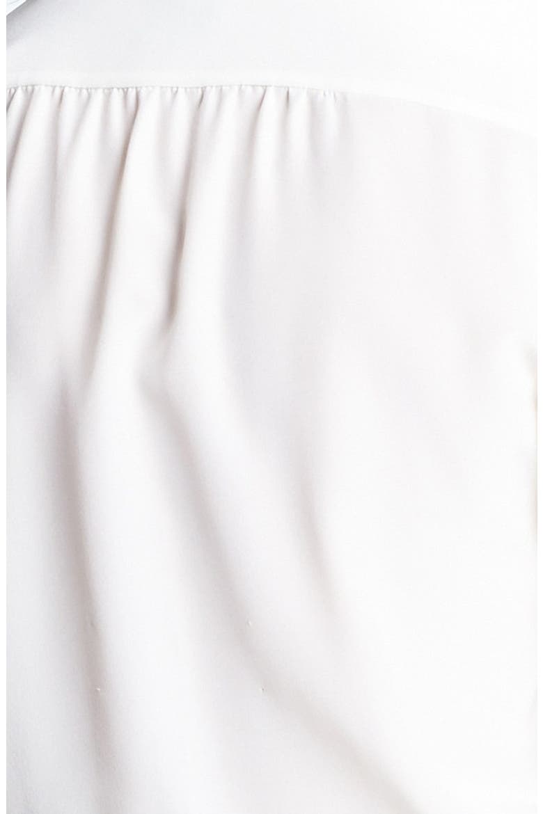 Crêpe de Chine Blouse (Nordstrom Exclusive), Alternate, color, CREAM VANILLA