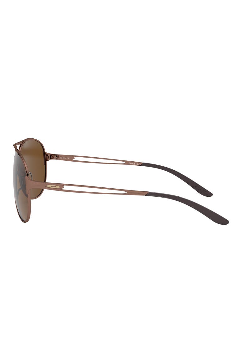 60mm Aviator Sunglasses, Alternate, color, BROWN