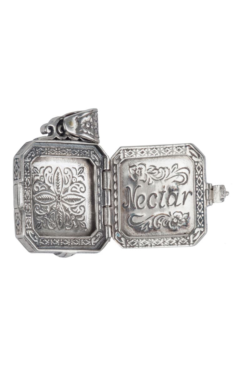'Penelope' Bee Locket Pendant, Alternate, color, SILVER/ GOLD