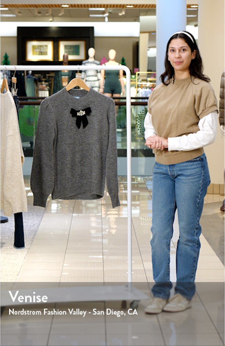 Jeweled Bow Detail Sweater, sales video thumbnail