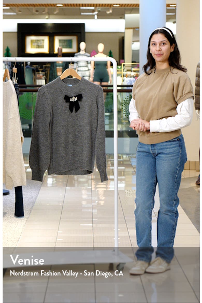Jeweled Bow Detail Sweater video