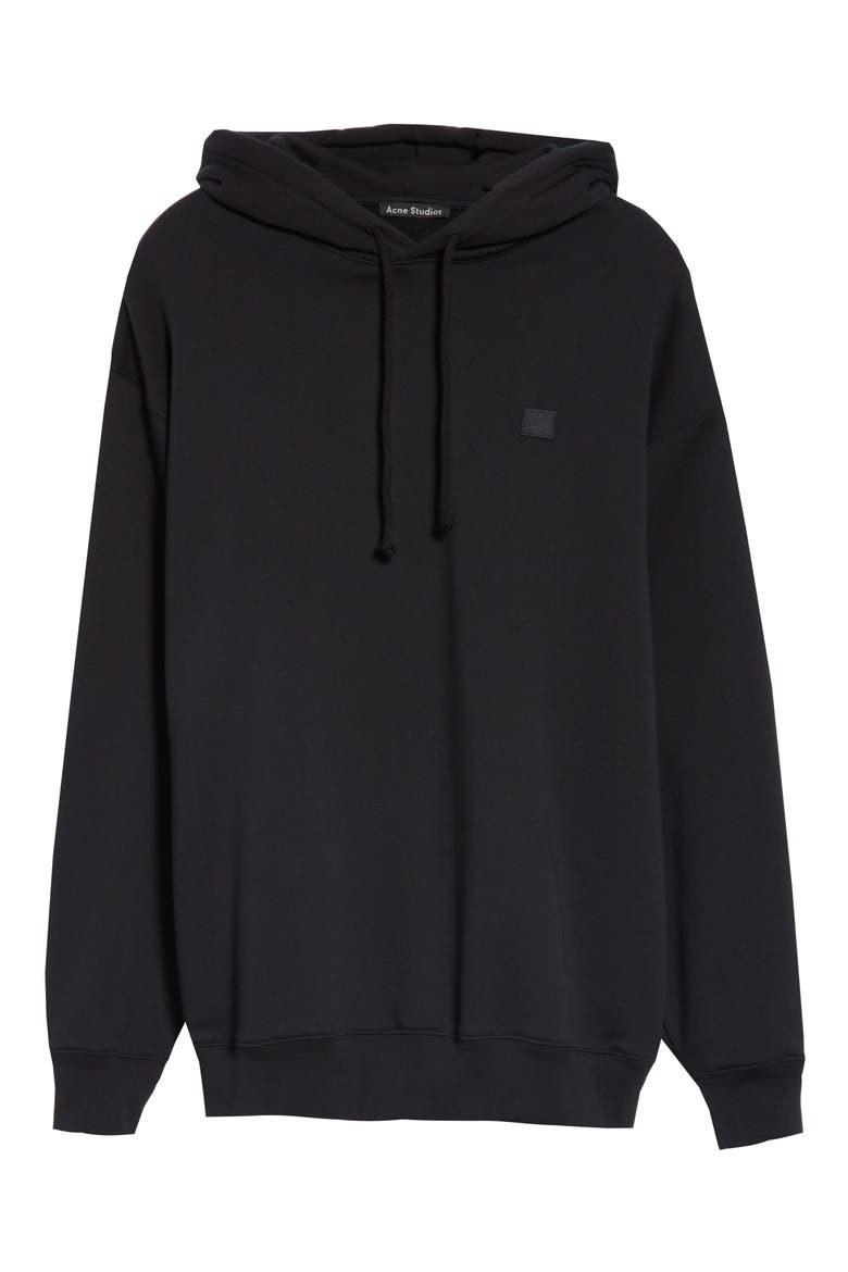 Studios Farrin Face Hooded Sweatshirt, Alternate, color, BLACK