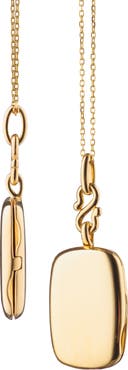 Monica Rich Kosann Britt Slim Rectangle Locket Necklace