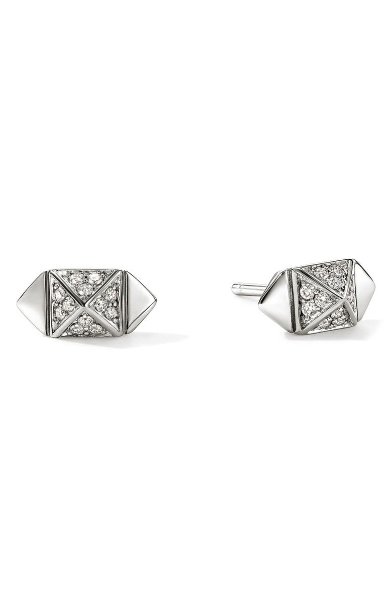 John Hardy Icon Stud Diamond Stud Earrings, Main, color, 