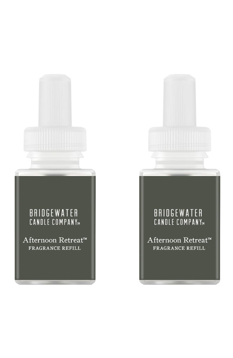 PURA x Bridgewater Candle Company 2-Pack Diffuser Fragrance Refills, Main, color, Black