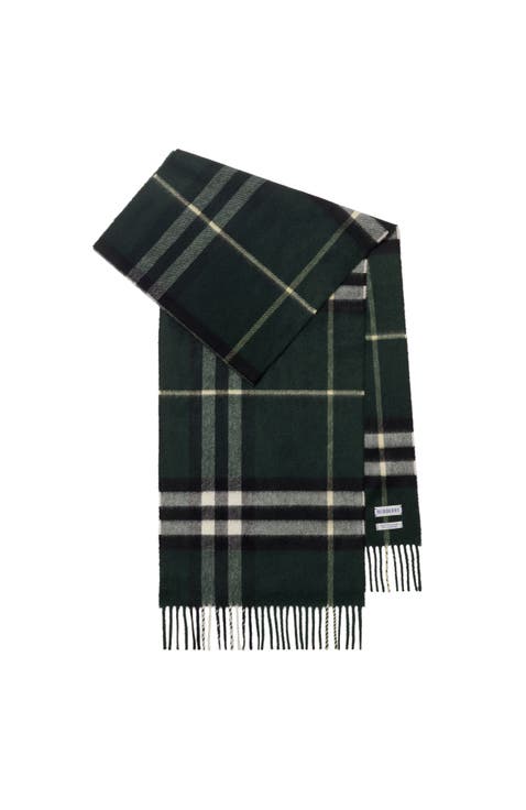 Check Cashmere Scarf